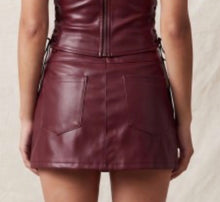 Load image into Gallery viewer, LEATHER LOVE SKIRT
