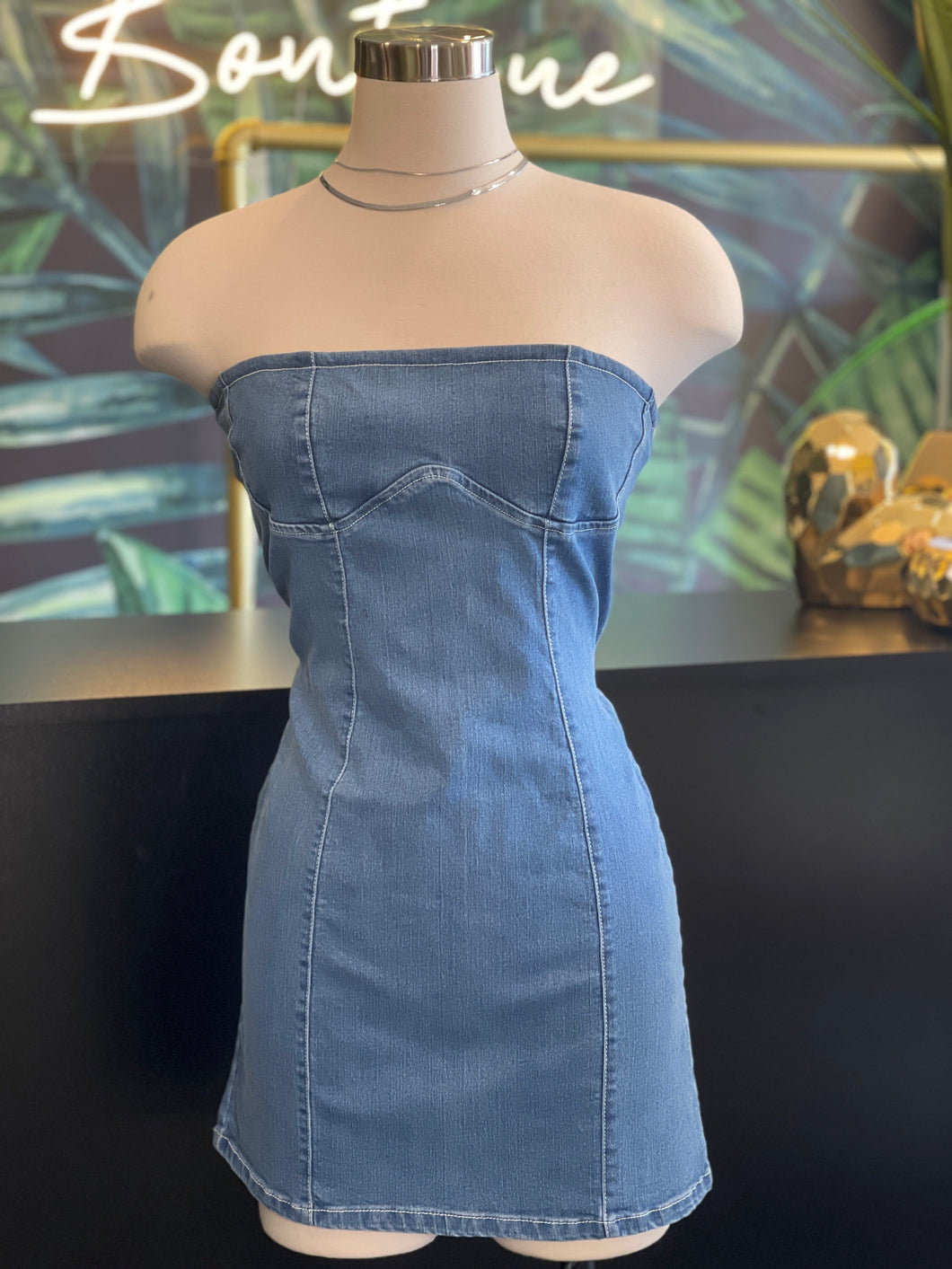LOVE FOUND DENIM DRESS