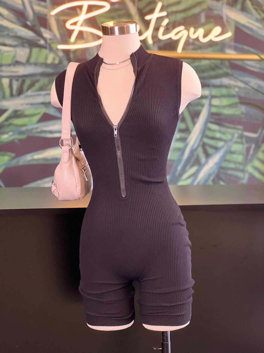 ZIP UP ROMPER